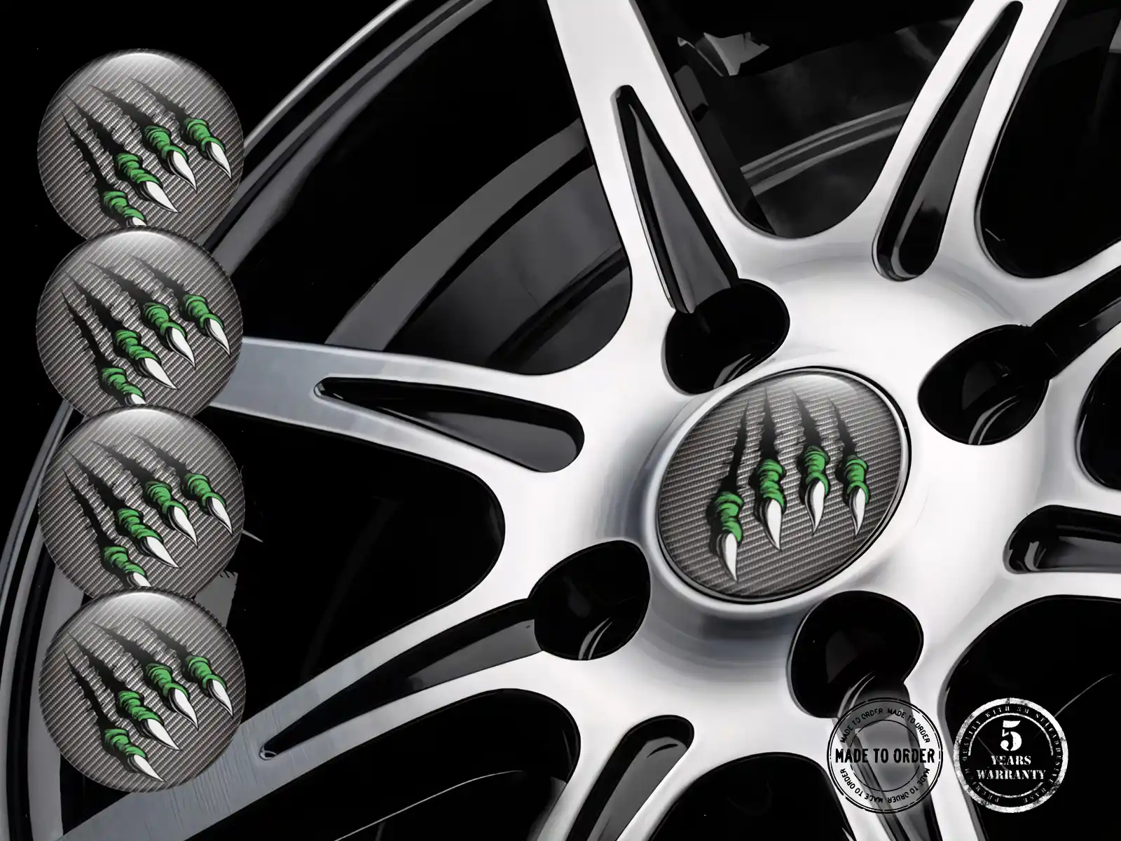 Epoxy Dome Stickers Logo Resin Rim Decals